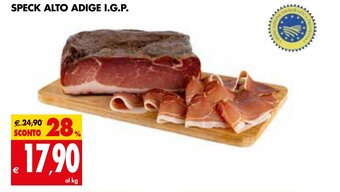 Tigros Speck Alto Adige I.G.P. offerta