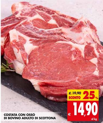 Costata con Osso di Bovino Adulto di Scottona