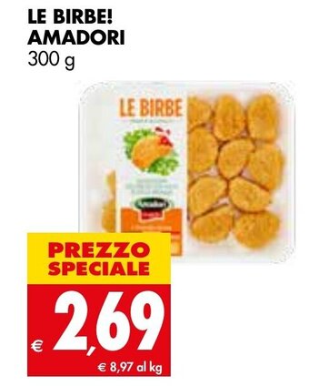 Tigros Amadori Le Birbe! 300 g offerta