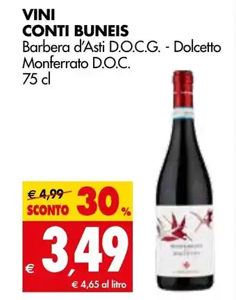 Tigros Conti Buneis Vini 75 cl offerta
