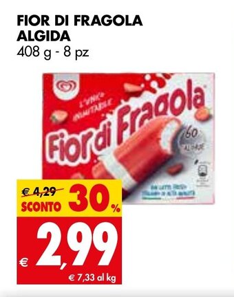 Tigros Algida Fior di Fragola 408 g - 8 pz offerta