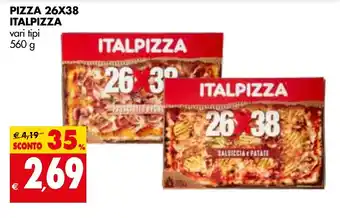 Tigros Italpizza Pizza 26x38 560 g offerta