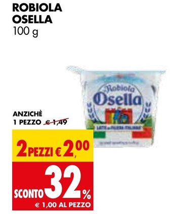 Tigros Robiola Osella 100 g offerta
