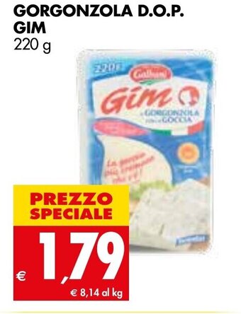 Tigros Gim Gorgonzola D.O.P. 220 g offerta