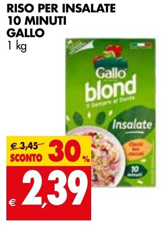 Tigros Gallo Riso Per Insalate 10 Minuti 1 kg offerta