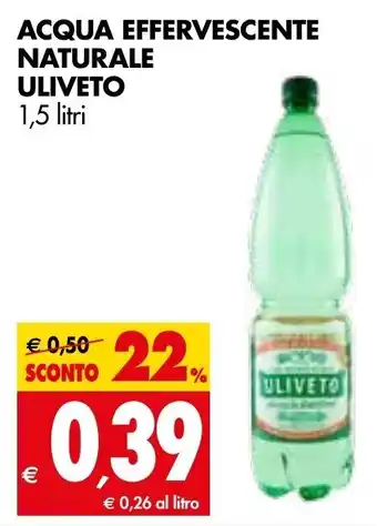 Uliveto Acqua Effervescente Naturale 1,5 litri