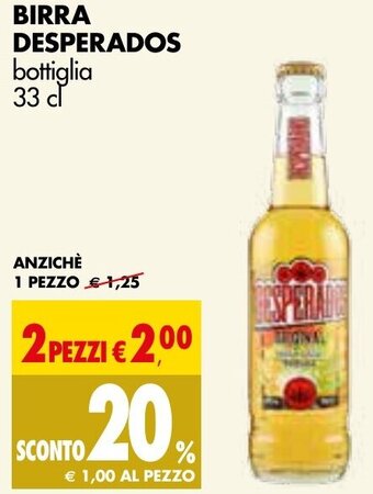 Tigros Desperados Birra bottiglia 33 cl offerta