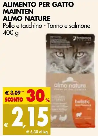 Tigros Almo Nature Alimento per Gatto Mainten 400 g offerta