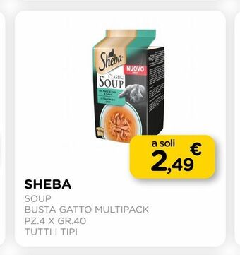 Sheba soup busta gatto multipack pz.4 x gr.40 tutti i tipi