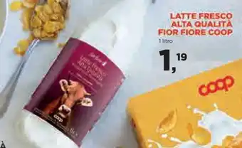 Coop Latte fresci alta qualitá fiore fiore coop offerta