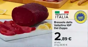 Bresaola della valtellina igp del zoppo