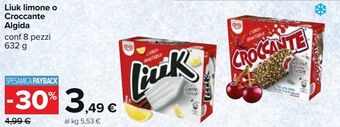 Carrefour Iper Liuk limone o croccante algida offerta