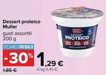 Carrefour Iper Dessert proteico muller offerta