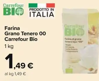 Farina grano tenero 00 carrefour bio