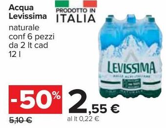 Carrefour Iper Acqua levissima offerta