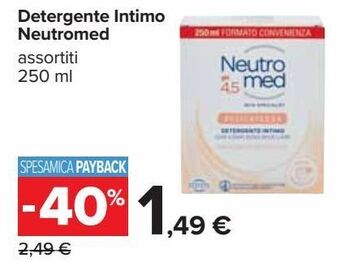 Carrefour Iper Detergente intimo neutromed offerta