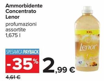 Carrefour Iper Ammorbidente concentrato lenor offerta
