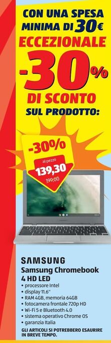 Samsung chromebook 4 hd led