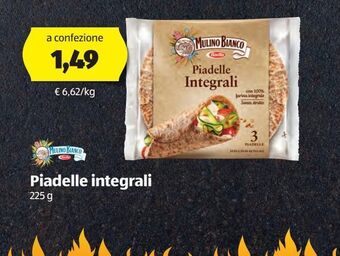 ALDI Mulino bianco piadelle integrali 225 g offerta