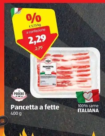 Pancetta a fette il podere 400 g
