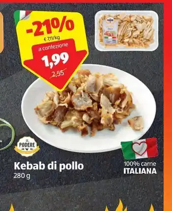 Kebab di pollo il podere 280 g