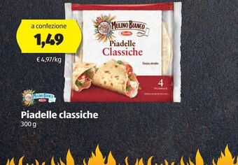 ALDI Mulino bianco piadelle classiche 300 g offerta
