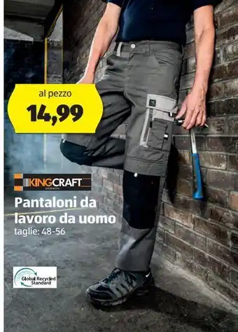 ALDI Kingcraft pantaloni da lavoro da uomo offerta