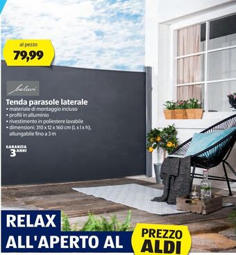 ALDI Tenda parasole laterale offerta
