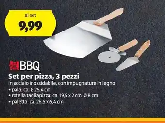ALDI Bbq set per pizza 3 pezzi offerta