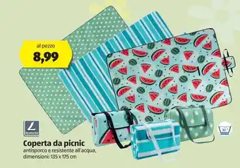 ALDI My living style coperta da picnic offerta