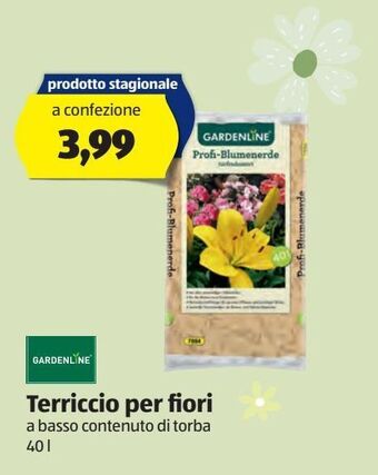ALDI Gardenline terriccio per fiori offerta