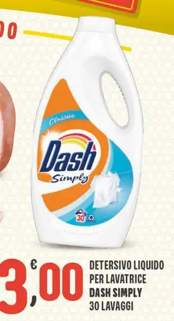 Eurospar Detersivo liquido per lavatrice dash simply offerta