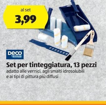 ALDI Deco style set per tinteggiatura 13 pezzi offerta