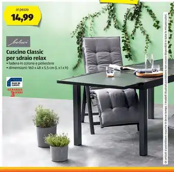 ALDI Cuscino classic per sdraio relax offerta