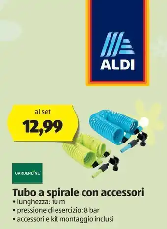ALDI Gardenline tubo a spirale con accessori offerta