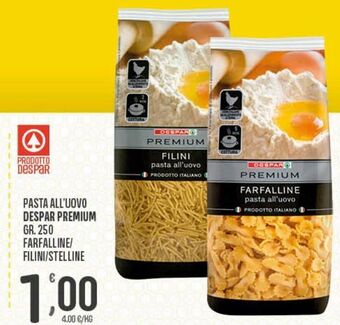 Eurospar Pasta all'uovo despar premium offerta