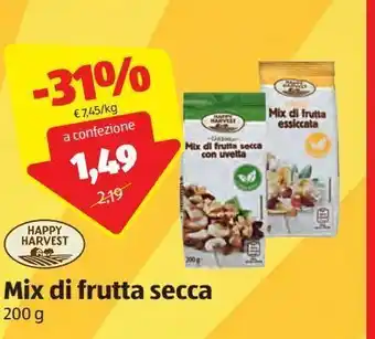 ALDI Mix di frutta secca happy harvest 200 g offerta