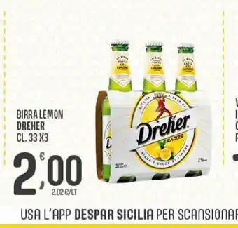 Eurospar Birra lemon dreher offerta
