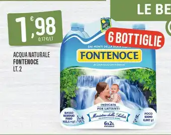 Eurospar Acqua naturale fontenoce offerta