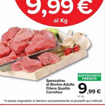 Carrefour Market Spezzatino di bovino adulto filiera qualita' carrefour offerta