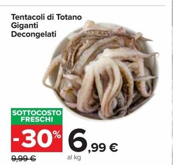 Carrefour Market Tentacoli di totano giganti decongelati offerta