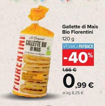 Carrefour Market Gallette di mais bio fiorentini offerta