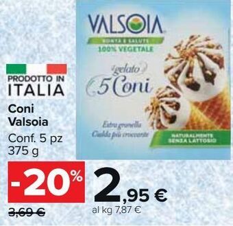 Carrefour Market Coni valsoia offerta