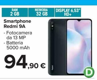 Carrefour Market Smartphone redmi 9a offerta