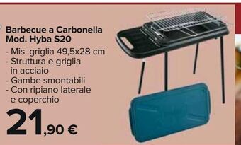 Carrefour Market Barbecue a carbonella mod. hyba s20 offerta