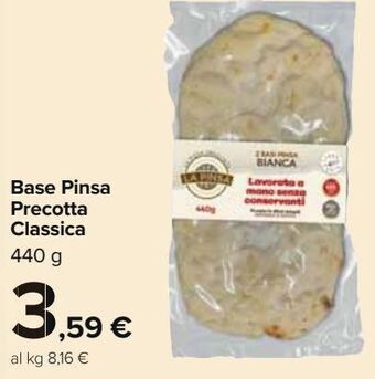 Carrefour Market Base pinsa precotta classica offerta