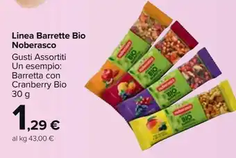 Carrefour Market Linea barette bio noberasco offerta
