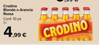 Carrefour Market Crodino biondo o arancia rossa offerta