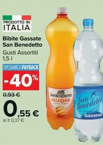 Carrefour Market Bibite gassate san benedetto offerta