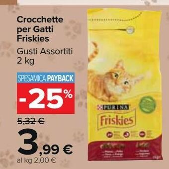 Carrefour Market Crocchette per gatti friskies offerta